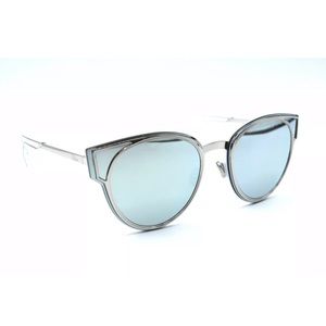 Dior Ice Blue Mirrored Sculpt Sunglasses